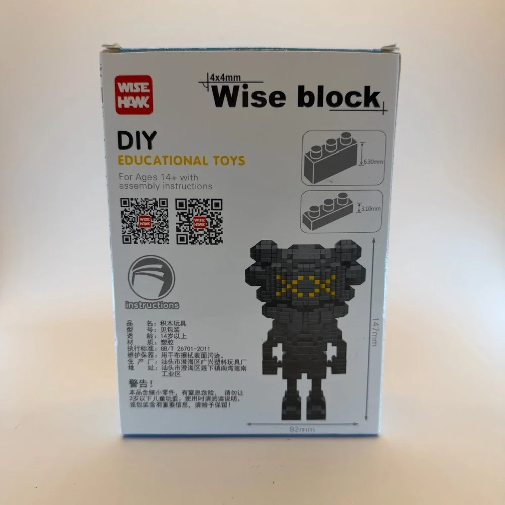 Wise‎ Hawk Micro Building Blocks - Artistic/Bear Style (774 Pieces)